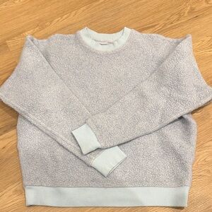 Outdoor Voices Light Blue Crew Neck Sweater